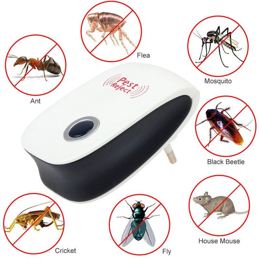 Electronic Ultrasonic Pest Reject Bug Home Bug Rat Spider Roaches Repeller